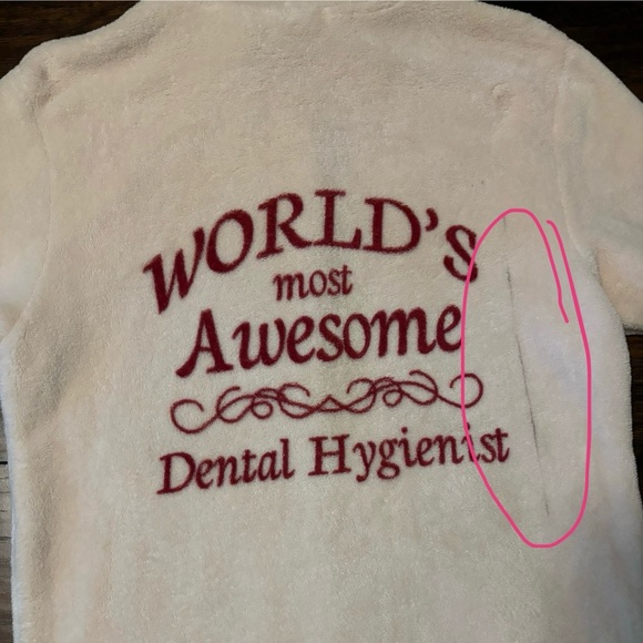 Worlds Most Awesome Dental Hygienist Footie Pajamas - Picture 3 of 6